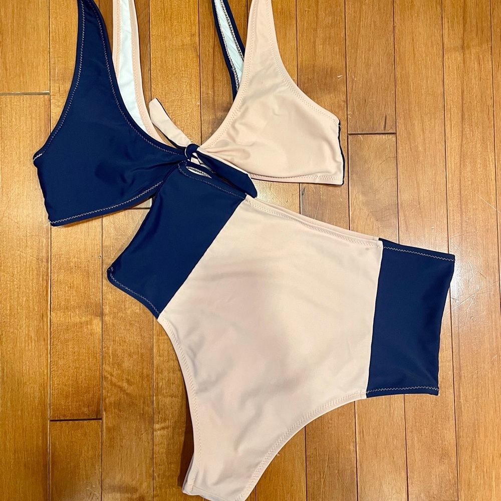 CupShe Color Block Bikini